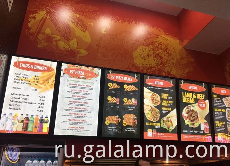 Светодиодный плакат фильма Реклама световой каркасной фонарь